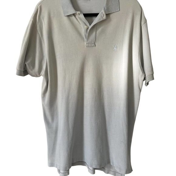 Polo Ralph Lauren Ombre Blue/White Pilo Size L GUC - Picture 1 of 4